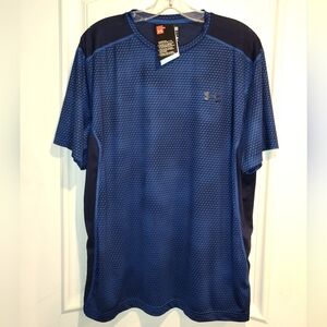 UNDER ARMOUR HEAT GEAR T-SHIRT WITH PRISM PATTERN & VENTED MESH BACK FITTED XL